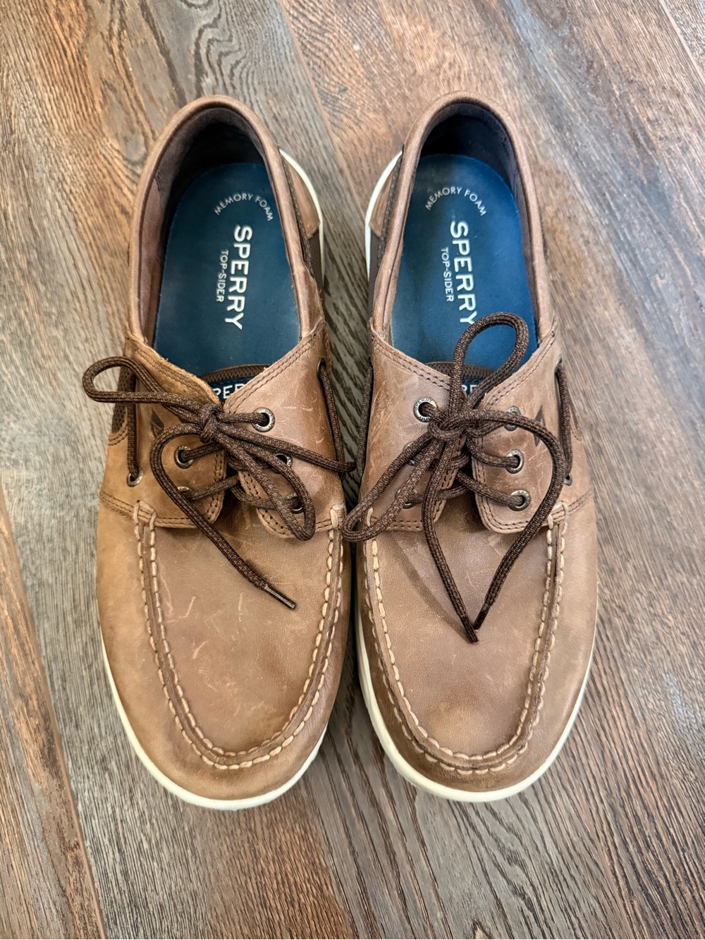 Sperry Men’s Tan/Brown Leather Classic Boat Shoes